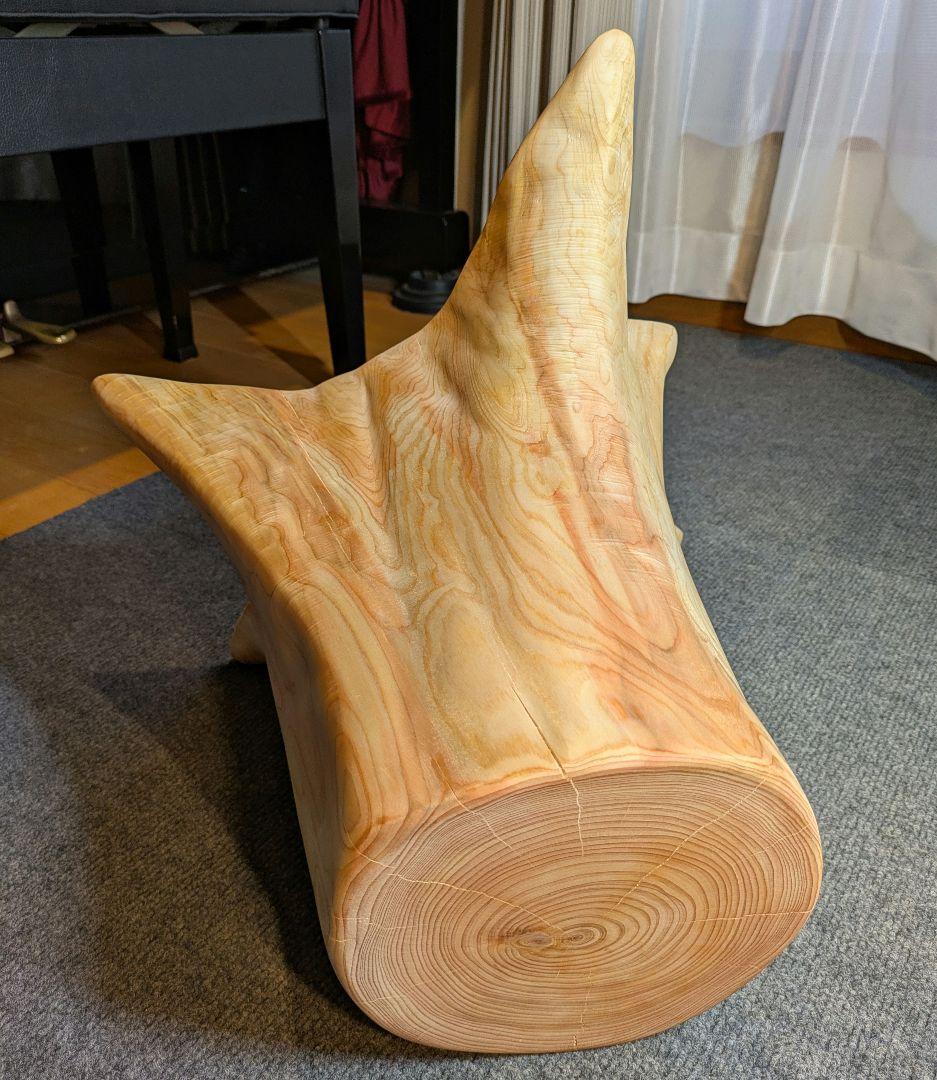 Ai　　檜　切り株　丸太　椅子　スツール　 高さ約32㎝