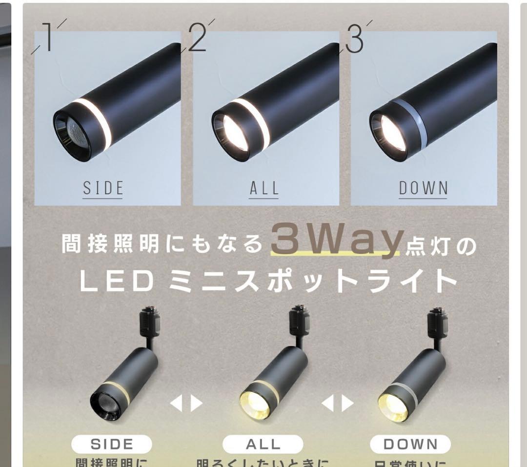 山羊chan　Treo スポットライト ダクトレール ホワイト2個セット