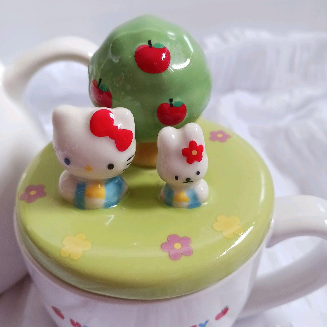 【2点セット】HELLO KITTY　ハローキティ　急須　コップ　レトロ　レア