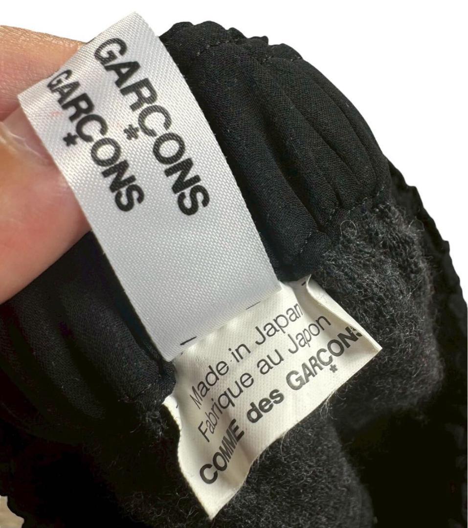 AD2001 コムコム コムデギャルソン 裾フリル パンツ ブラック XS