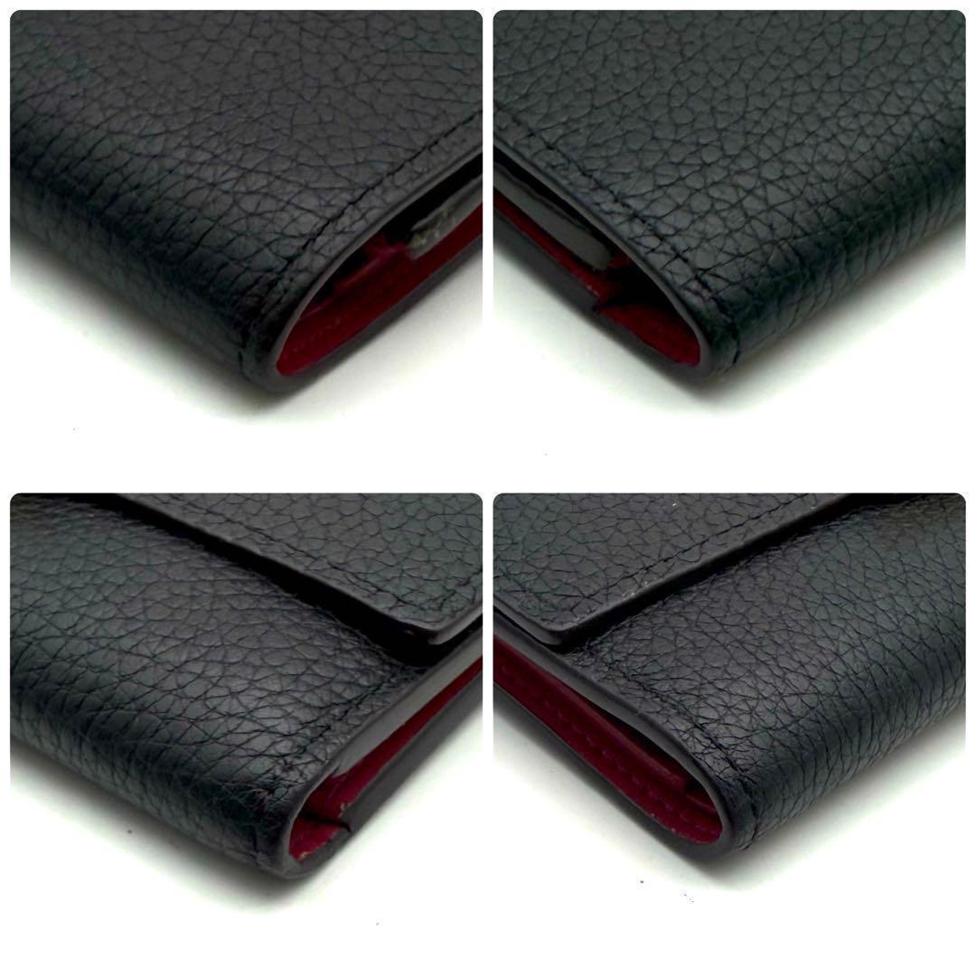 【極上美品】ルイヴィトン ポルトフォイユ カプシーヌ コンパクト 財布 黒