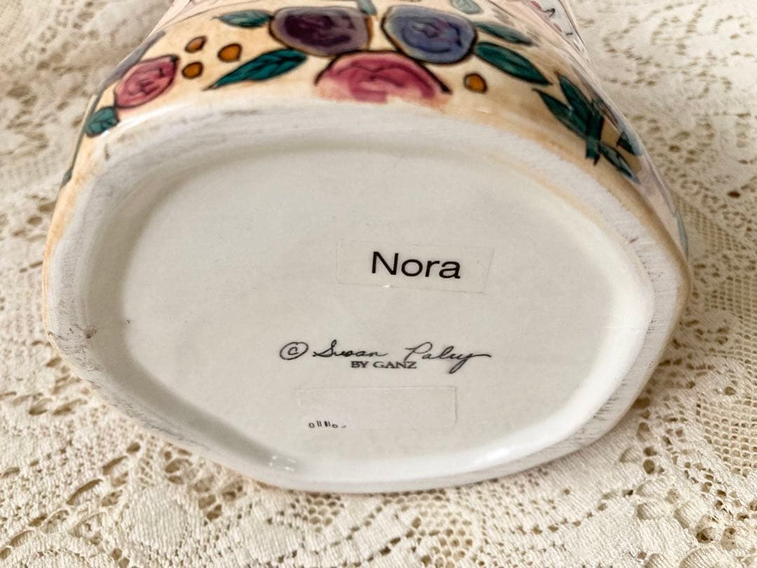 値下 貴重ヴィンテージ 米国 Susan paley 可愛い♪陶器クッキージャー