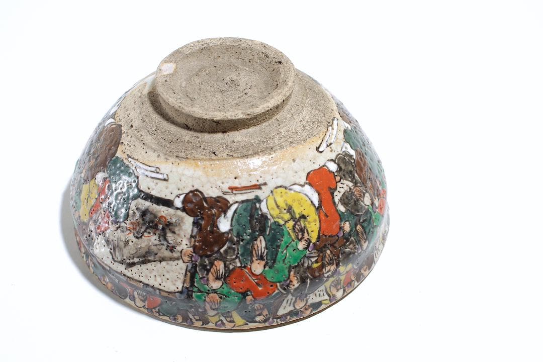 古犬山焼 百賢人図 茶碗