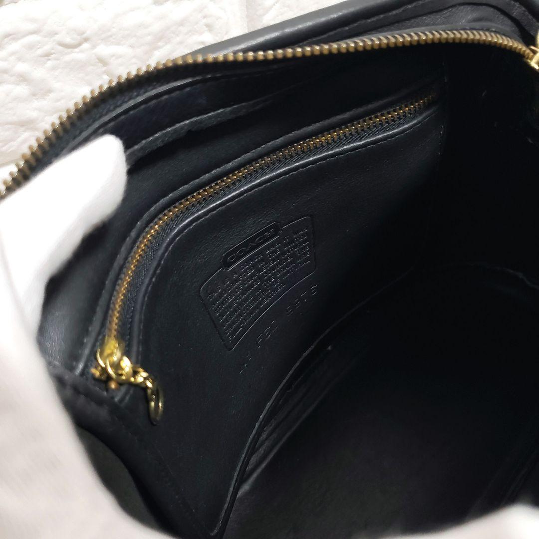 オールドコーチ COACH オールレザー ラウンドアーチショルダーバッグ 美品