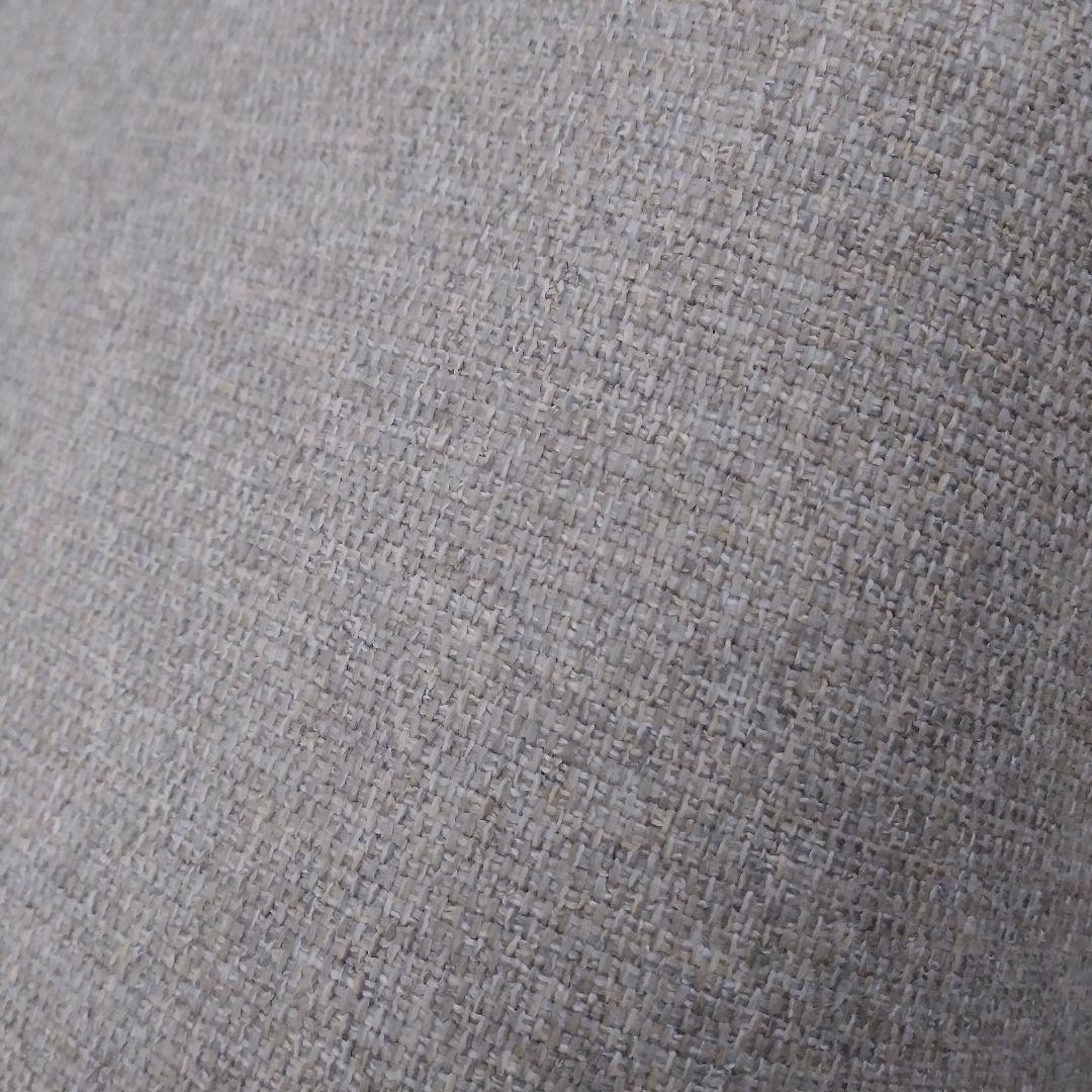 極美品　②2つあります。グレー ファブリック オットマン　脚取り外し可能