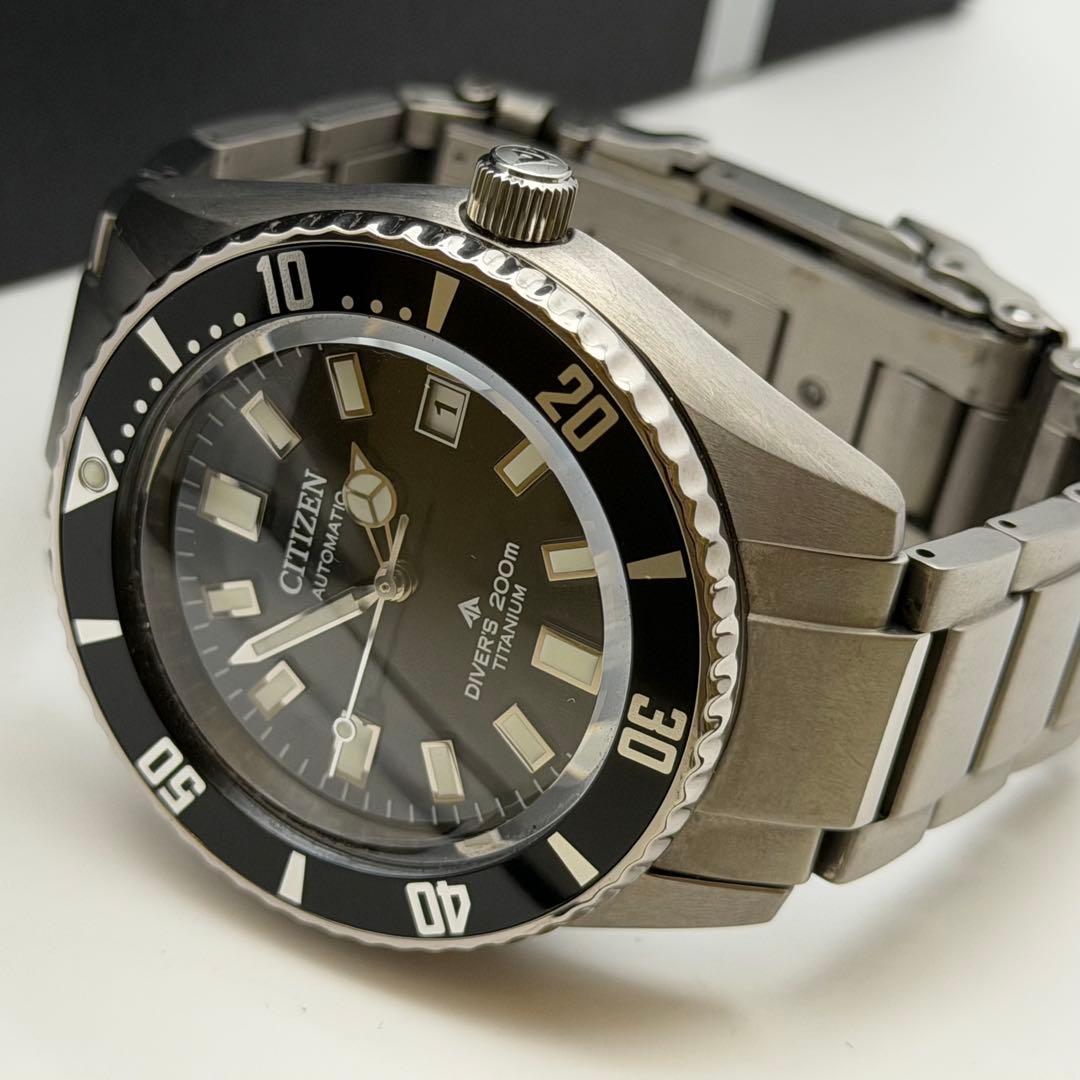 【極美品】シチズン　プロマスター　自動巻　チタンベルト　NB6021-17E