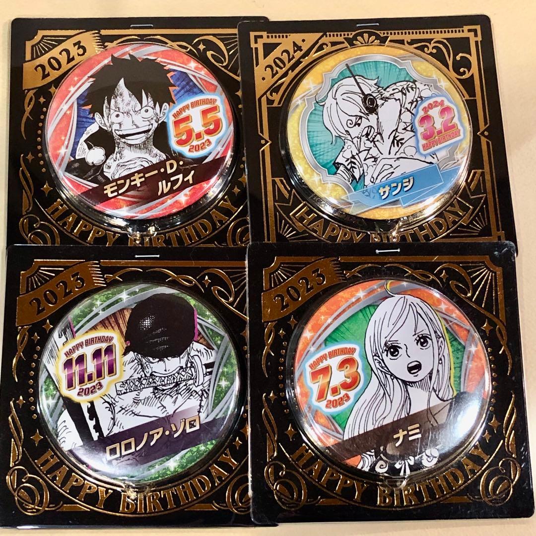 ワンピース バースデイ缶バッジ　40点セット　まとめ売り