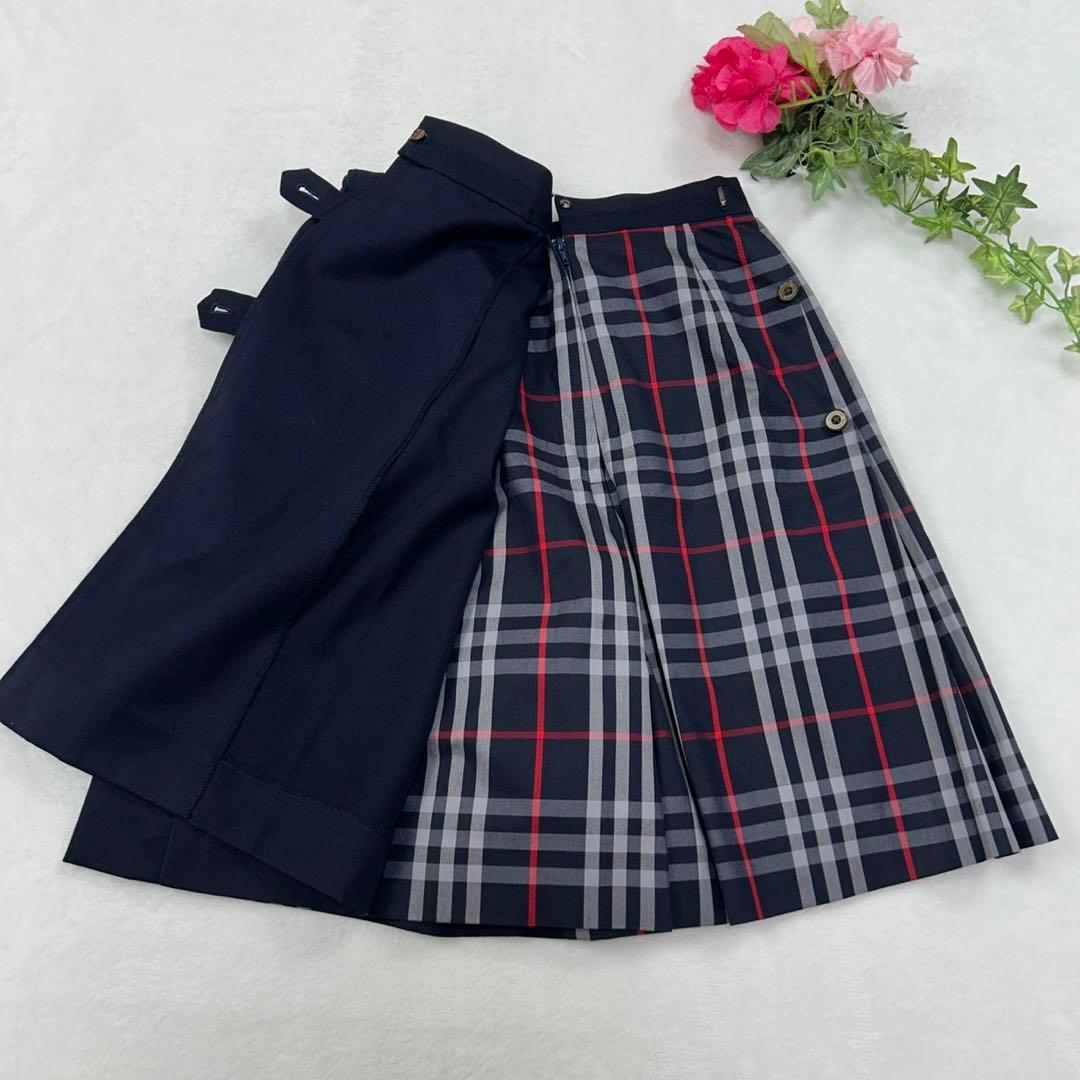 H401 新品未使用 M バーバリー ラップスカート キュロット レディース