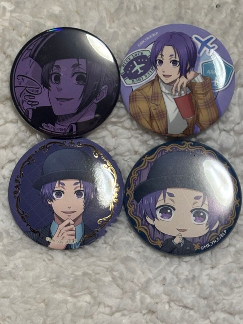 ブルーロック 御影玲王 缶バッチ 4点セット - メルカリ