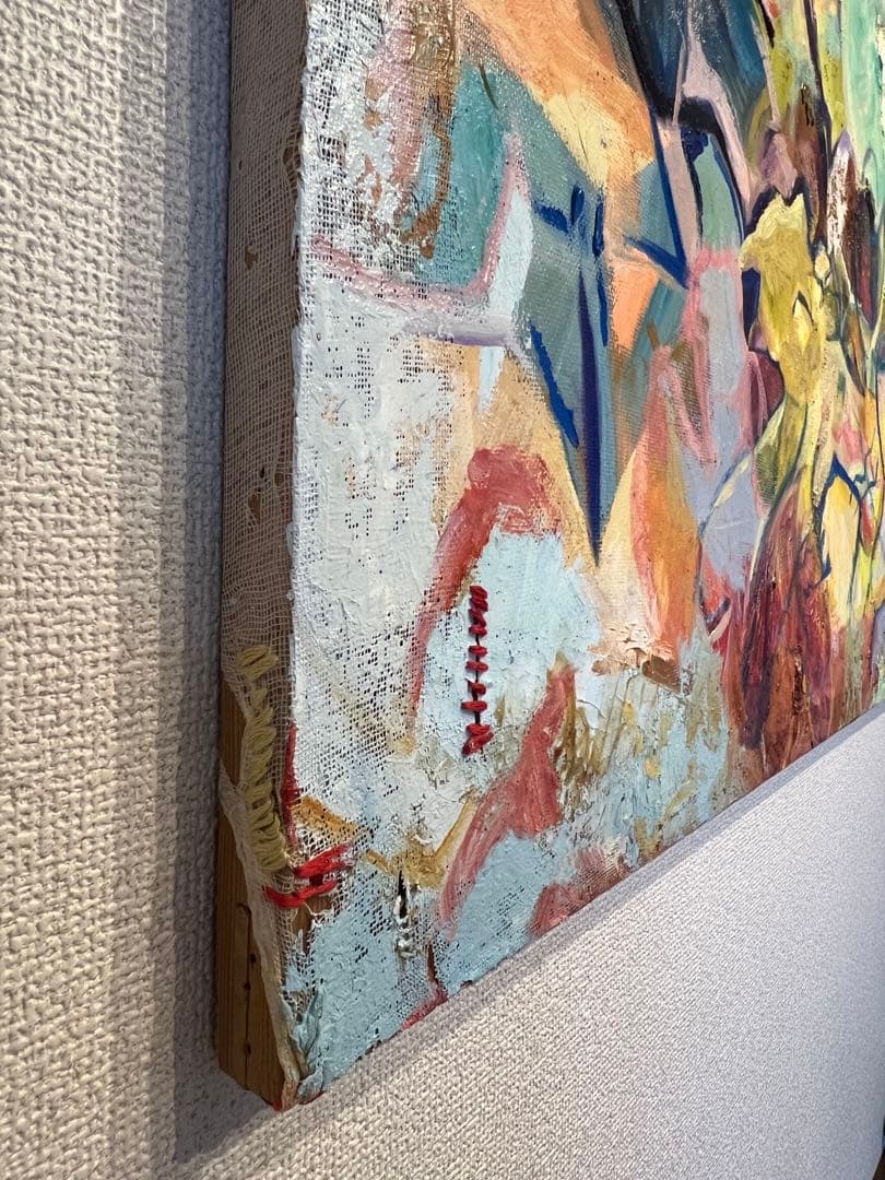 F30号】私とめぞん oil painting 絵画 油絵 原画