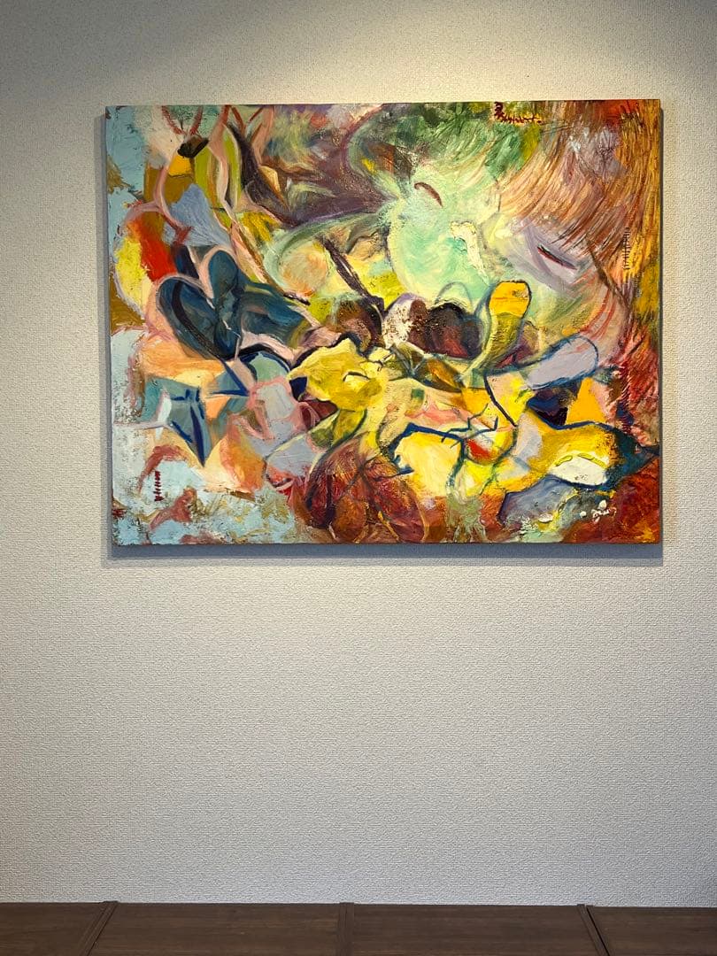 F30号】私とめぞん oil painting 絵画 油絵 原画