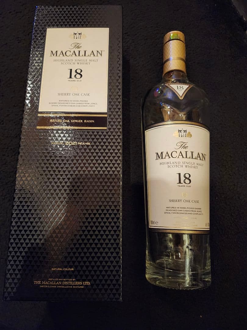 MACALLAN マッカラン 18年 700ml 空瓶 9本 空箱9個A3｜2025