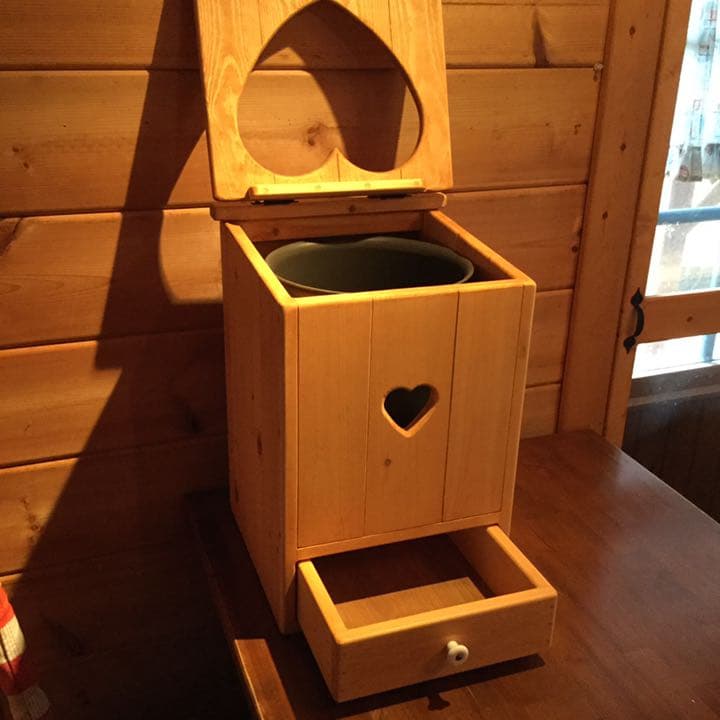 アメリカンカントリー家具 カントリーハート ダストBOX 上開き