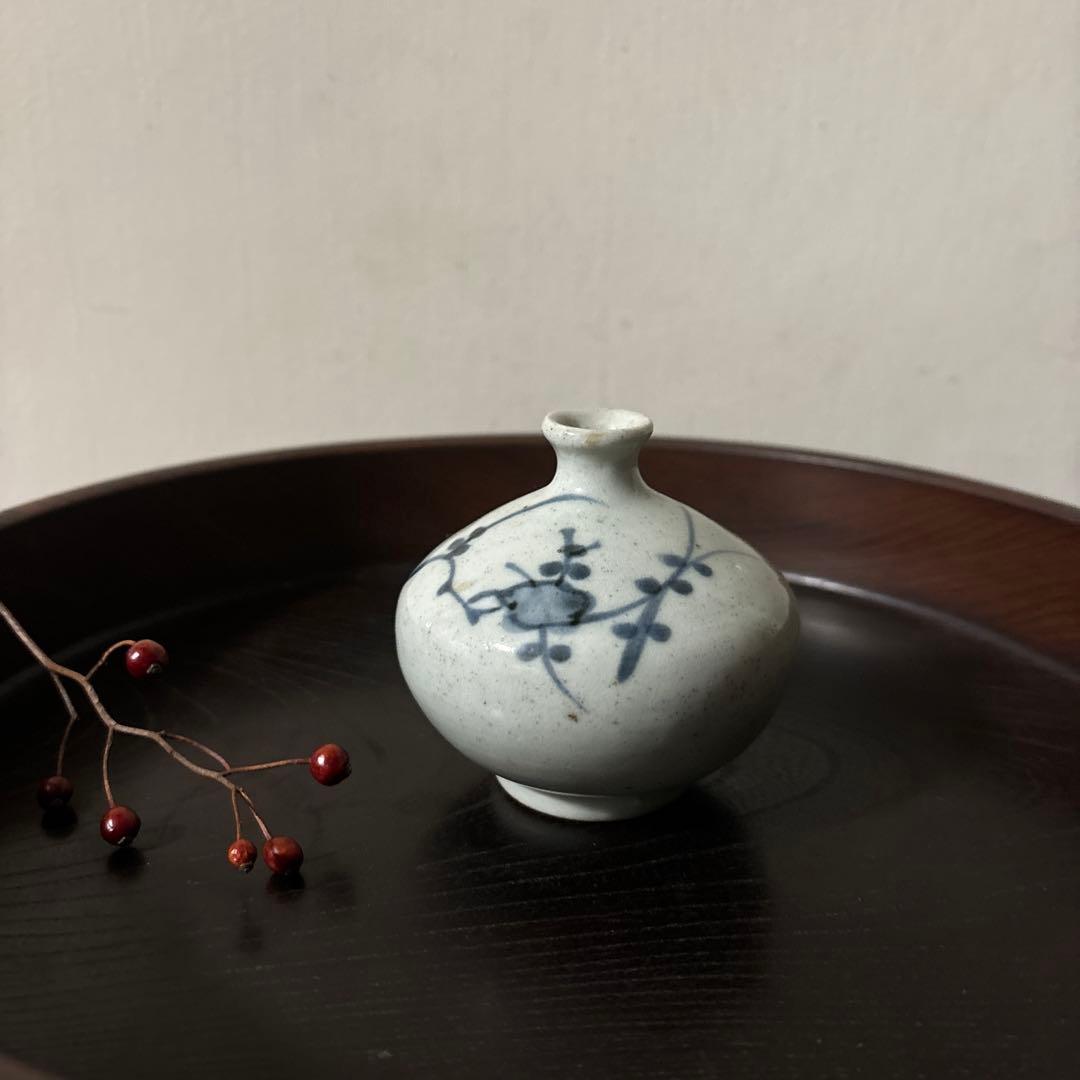 古伊万里染付油壷 ③江戸時代 骨董 民芸 古道具 アンティーク検:白洲正子