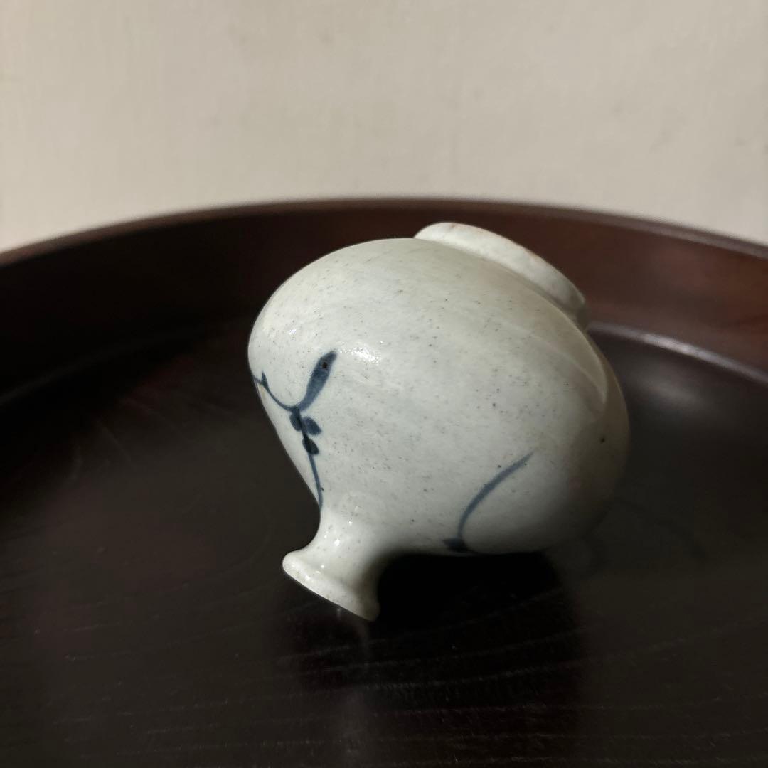 古伊万里染付油壷 ③江戸時代 骨董 民芸 古道具 アンティーク検:白洲正子