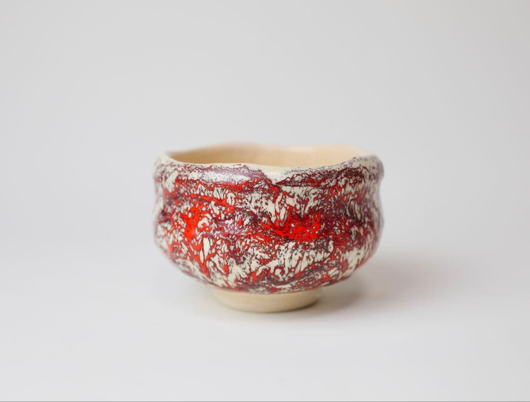 抹茶茶碗 抹茶椀 萩焼 永久勝斎 造 茶道具 桐箱付き 裏千家 表千家 緑