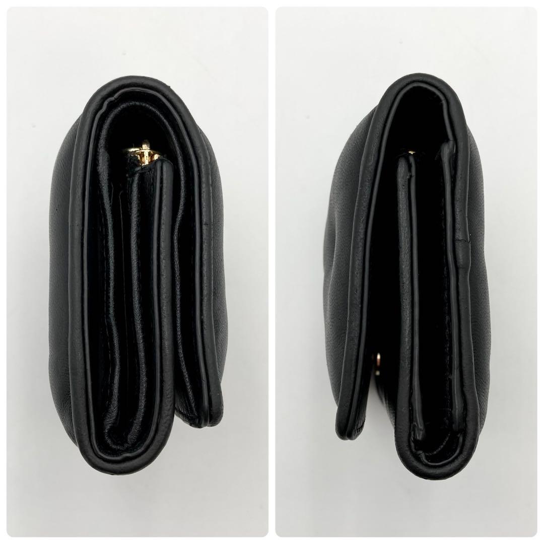 Noodles様専用✨ メゾンマルジェラ 三つ折り財布 グラムスラム 黒 レザー