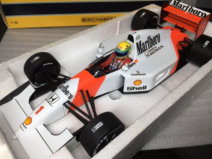 ミニチャンプス 1/18 F1 マクラーレン MP4/7A セナ リペイント