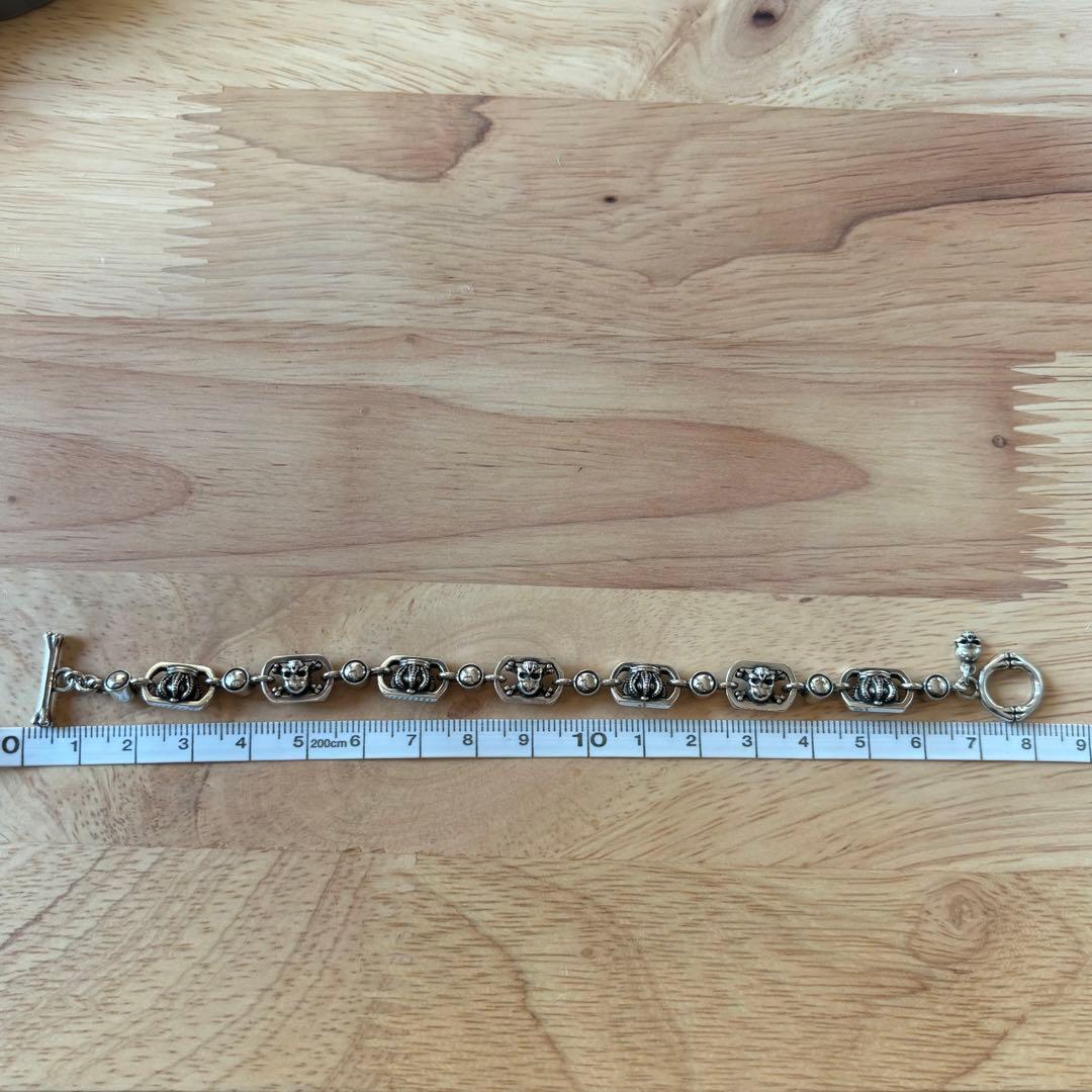 Fine様つむじJustin Davis スカルクラウンブレスレット