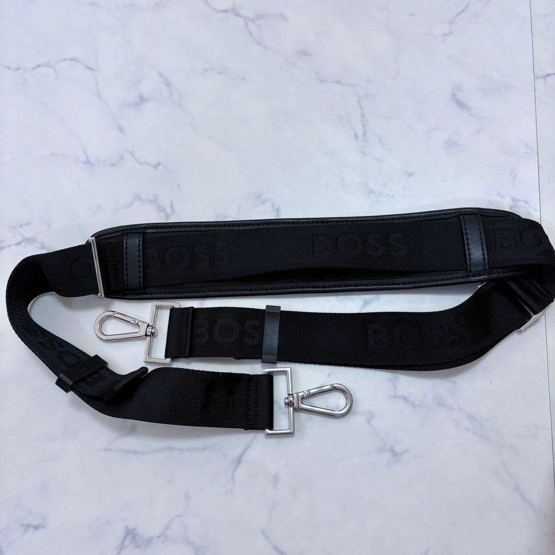 美品 HUGO BOSS ビジネスバッグ ブリーフケース 2WAY ナイロン 黒