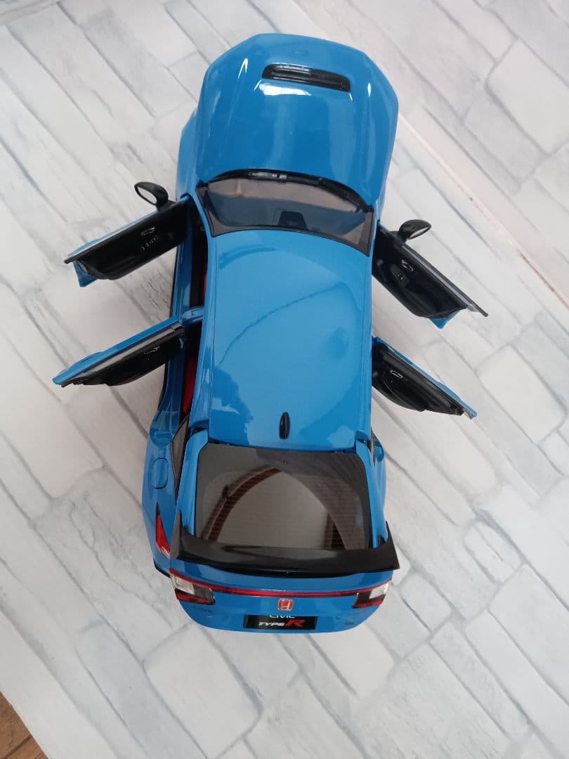 1/18 新型シビック　タイプR FL5 ミニカー　レーシングブルー・パール