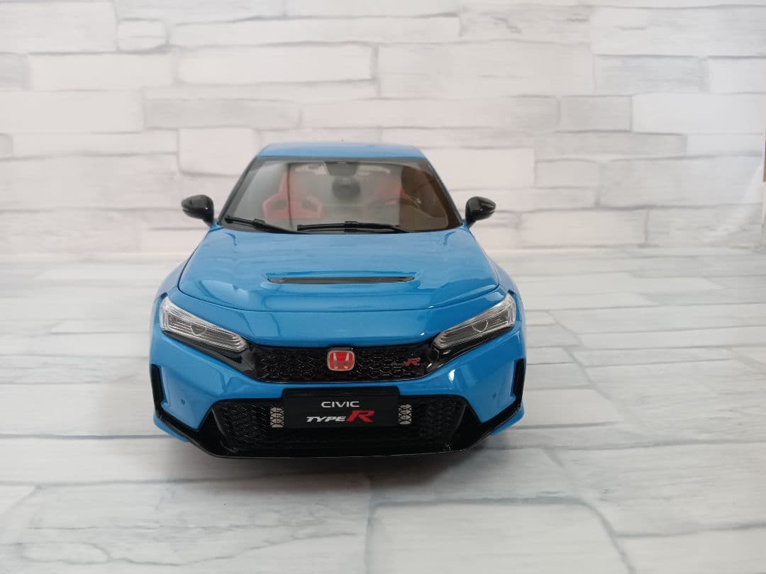 1/18 新型シビック　タイプR FL5 ミニカー　レーシングブルー・パール