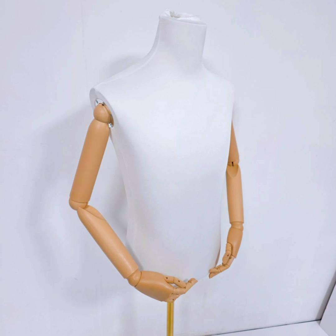 男性用 腕付きトルソー アーム付き マネキン 高さ調節可能