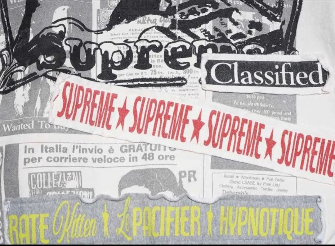 トップス Supreme Collage Zip Up Hooded Sweatshirt