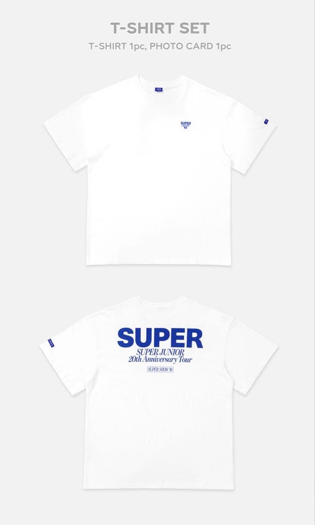 【新品・未開封】SJ SS10 韓国公式グッズ'Tシャツセット' (ウニョク)