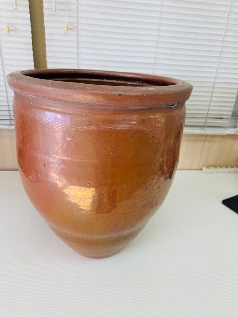 睡蓮鉢 金魚鉢 メダカ鉢 甕 水甕 大型水甕 58cm×60cm 甕 巨大壷 水瓶