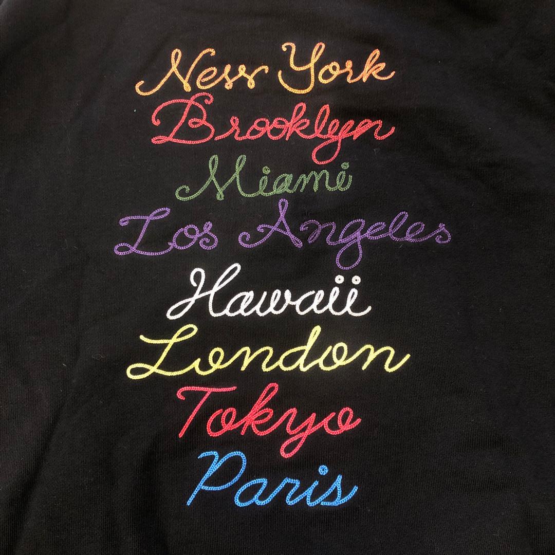 KITH（キス） NY ロゴ刺繍 パーカー フーディ 黒 ST0002