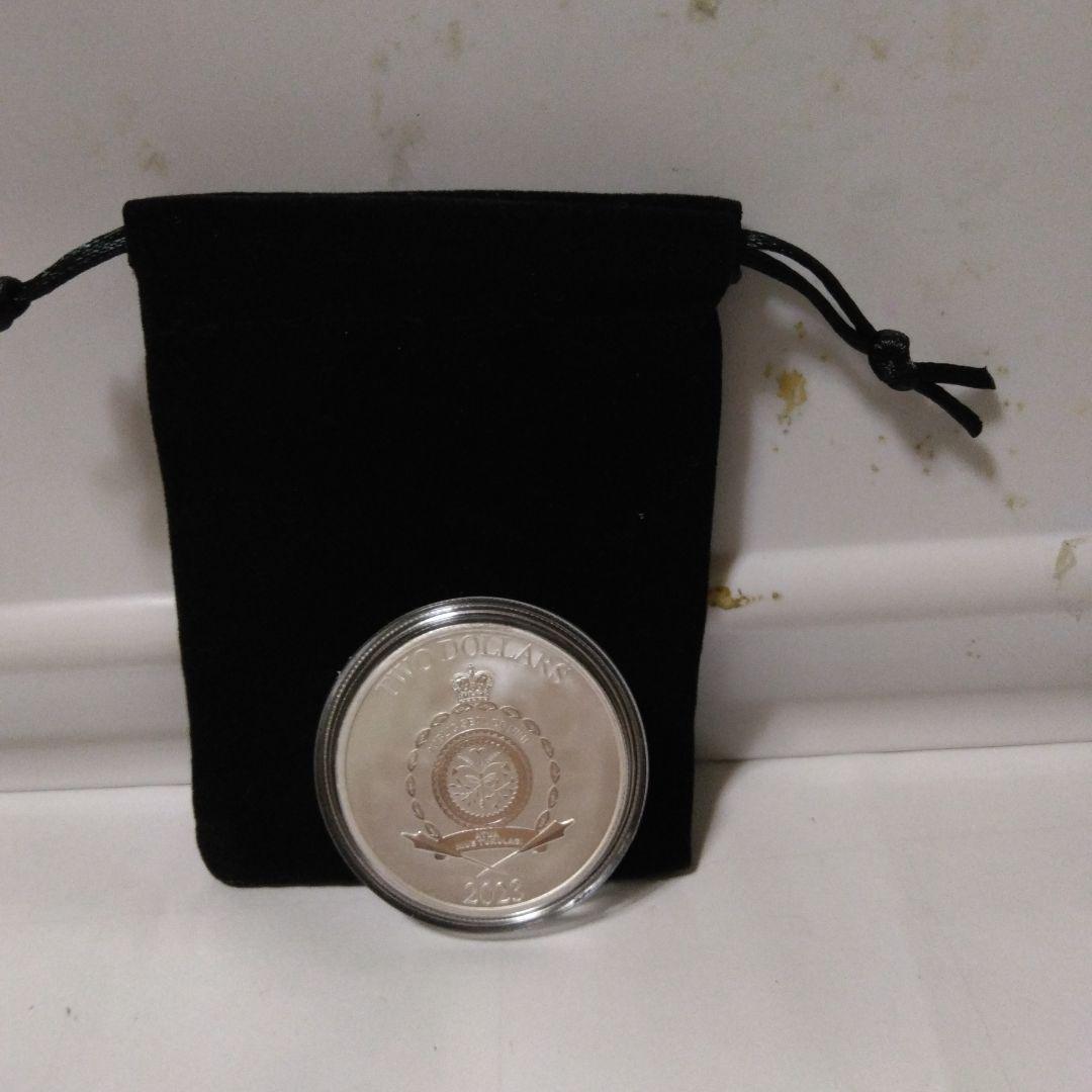 ディズニー銀貨1オンス31,1g,99,9%純銀ニュージーランド造幣局保証書新品