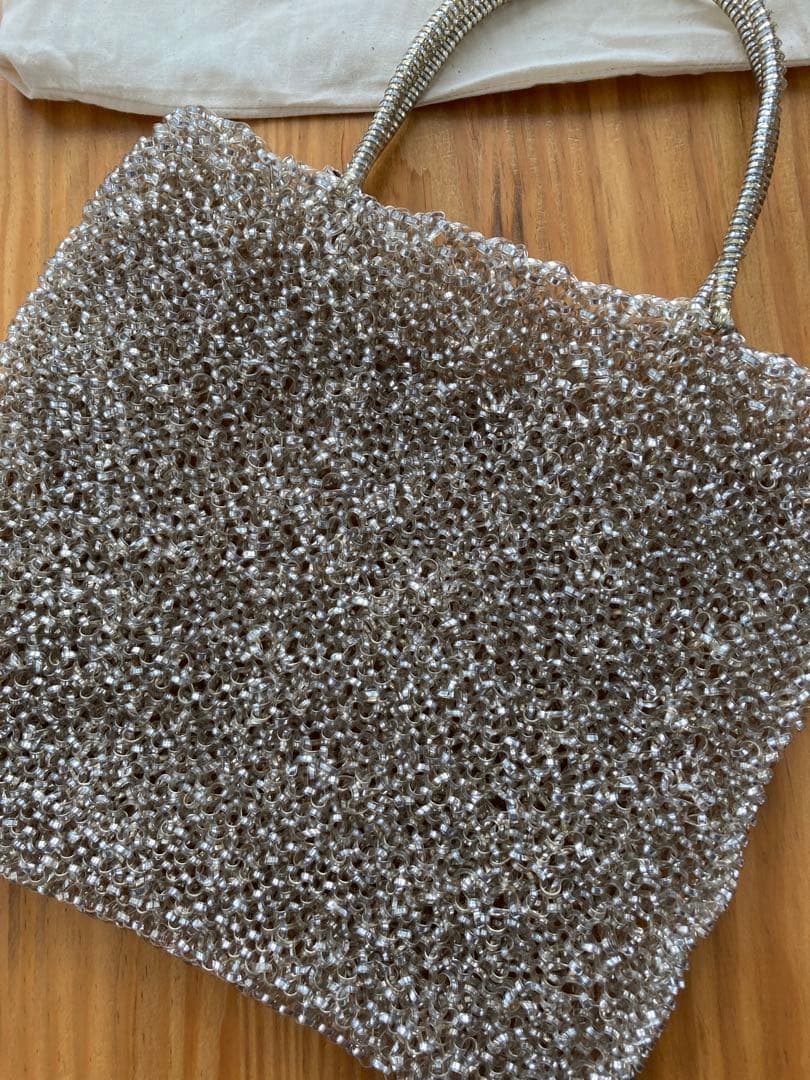 アンテプリマ ANTEPRIMA ワイヤーバッグ ゴールドラージ　ストラップ付き