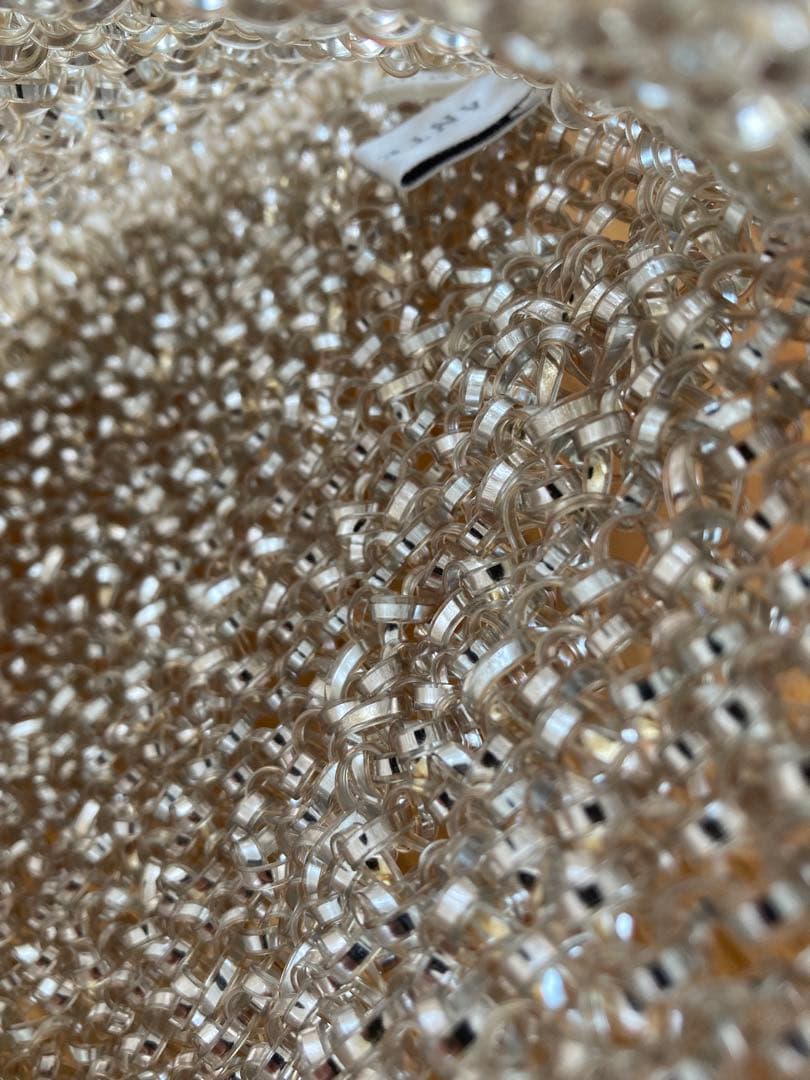 アンテプリマ ANTEPRIMA ワイヤーバッグ ゴールドラージ　ストラップ付き