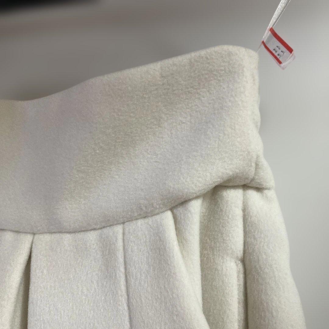 セブンテン バイ ミホカワヒト ハイウエストフレアキュロット　白　XS