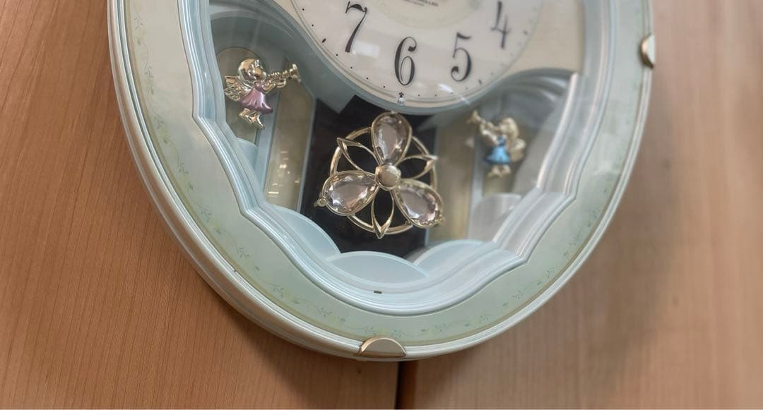 最終値下げ！からくり時計　パルミューズm479 掛け時計　電波時計　振り子　廃盤