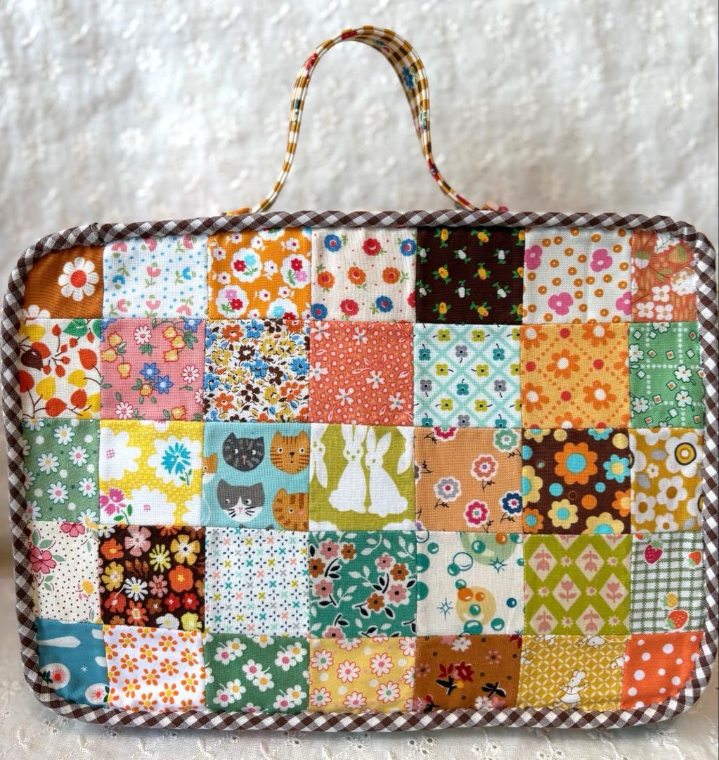 オーダー品ご確認用‼️♥︎ハンドメイド♥︎ミックルペペパッチワークBIGバニティポーチ