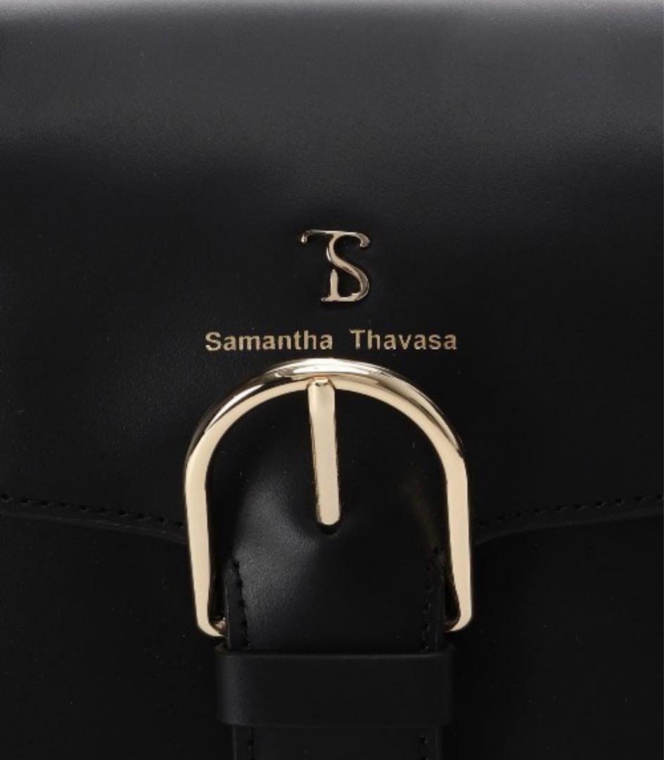Samantha thavasaハンドバッグ レザーサイドスタッズハンドバッグ