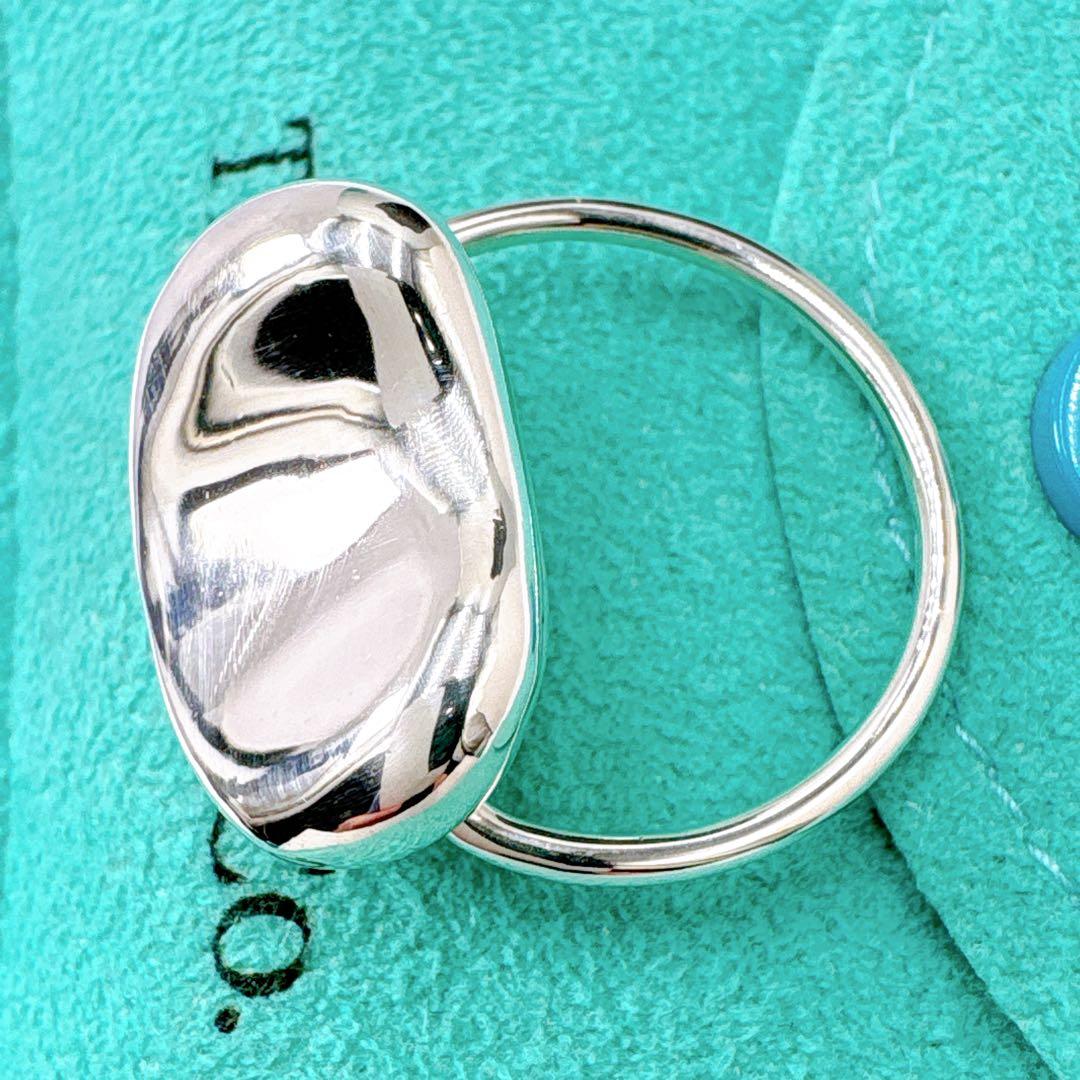 極美品 オールドティファニー ビーン ラージ リング 10.5号 シルバー925