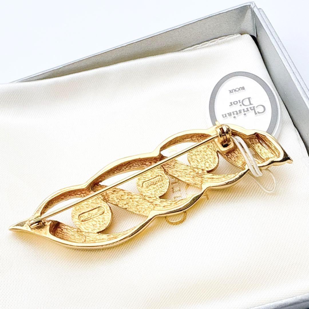 2323 保存箱付きGermany製✨DiorブローチCDロゴ希少刻印