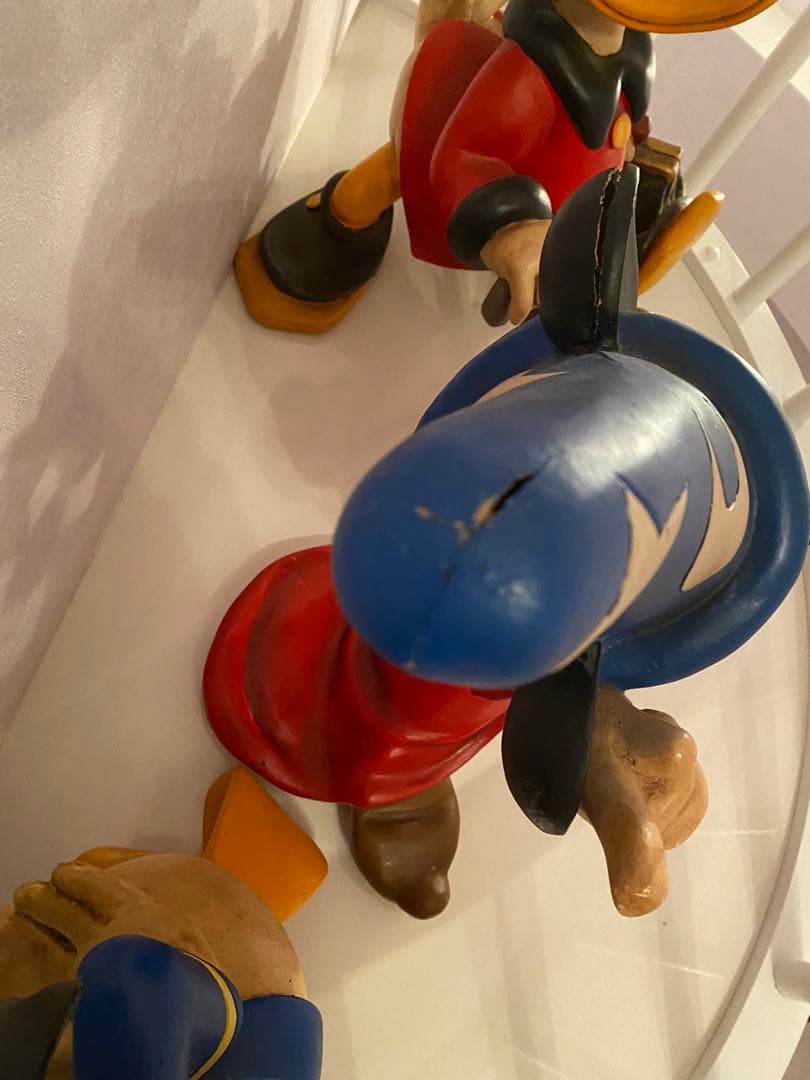 アンティークミッキーマウスドナルドスクルージおじさんオブジェ