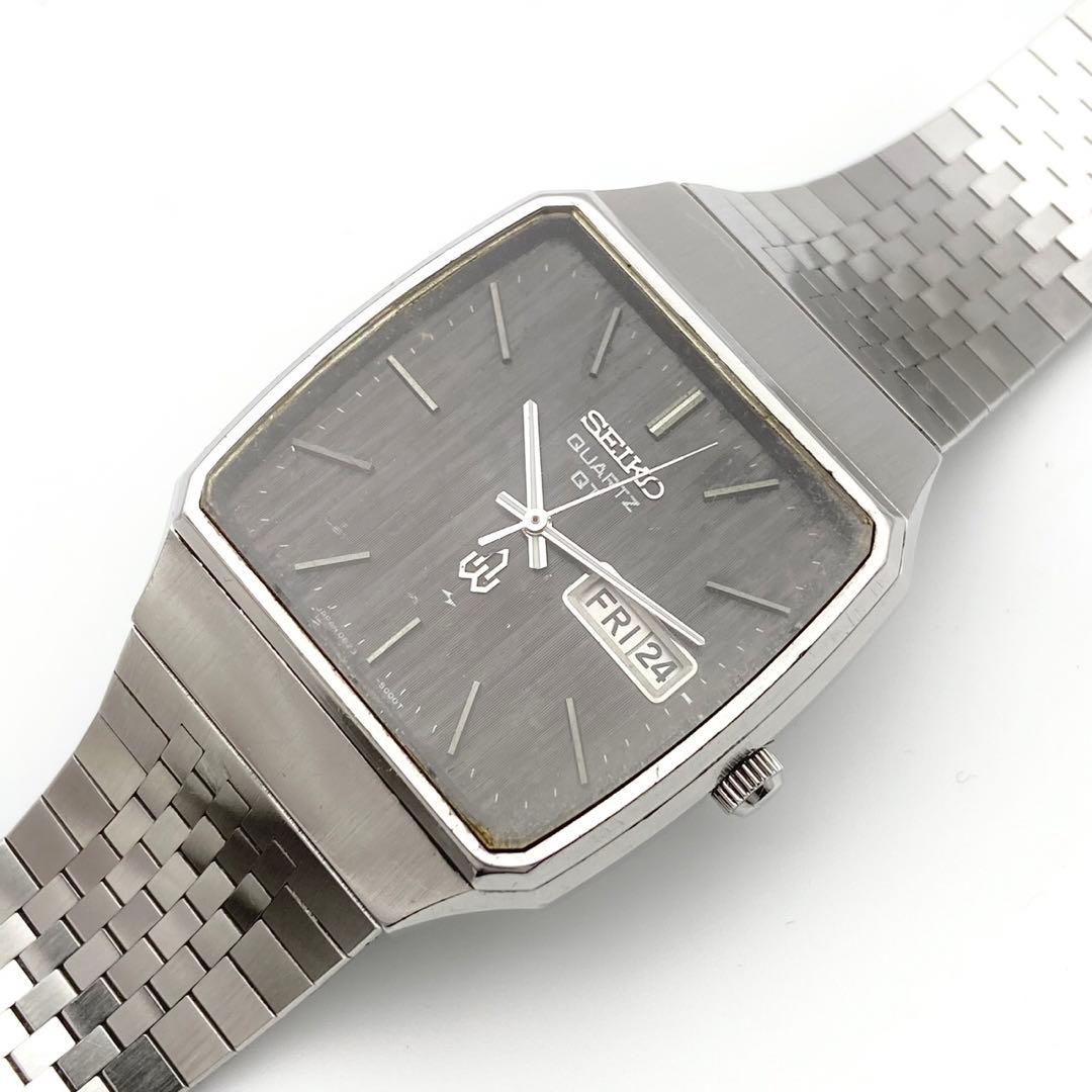 【稼動品】SEIKO デイデイト スクエア クォーツ 腕時計 0823-5000