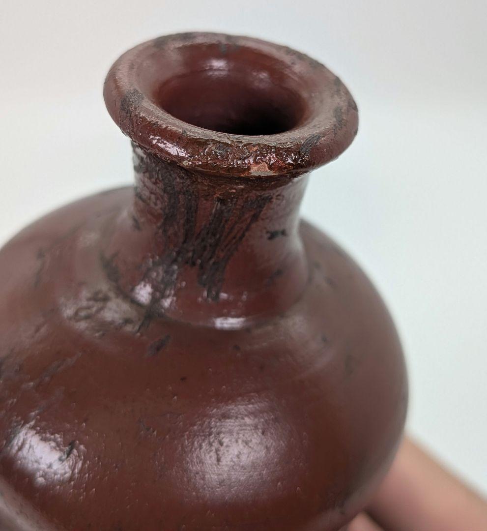 江戸末期 古備前 三方徳利 合箱合布 人形徳利 とっくり 一輪挿し花入