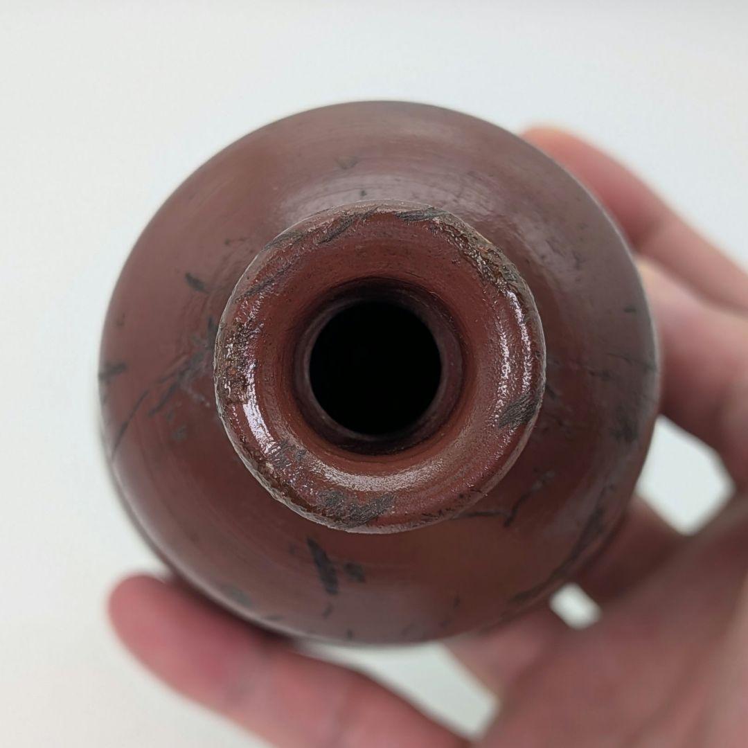 江戸末期 古備前 三方徳利 合箱合布 人形徳利 とっくり 一輪挿し花入