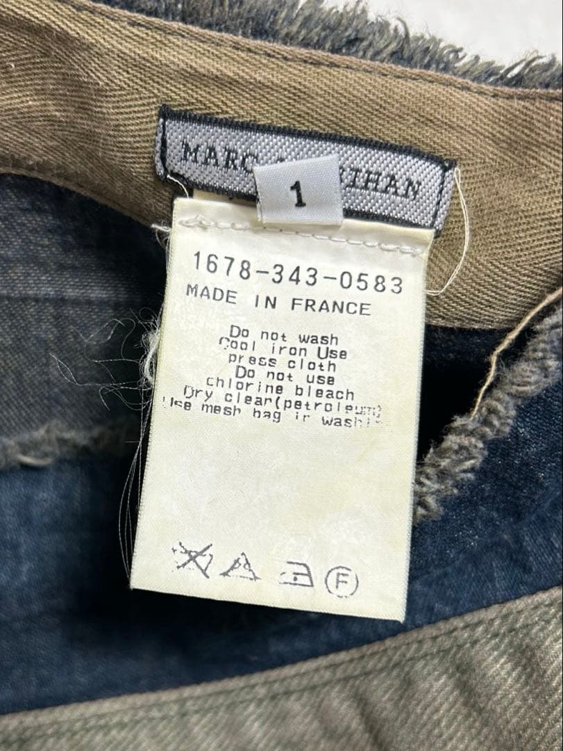 フランス製 MARC LE BIHAN 再構築 リメイク 変形 スカート L