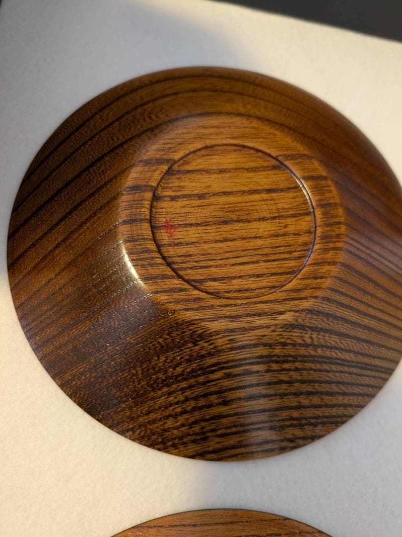 吉田華正作　漆器　蒔絵　銘々皿　ブルームーン　新品２箱４枚セット