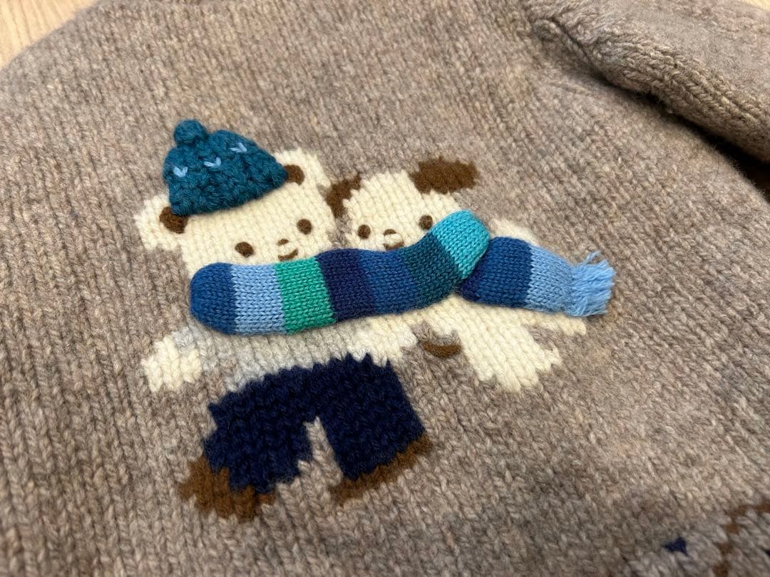 ファミリア　ニットジャケット　90cm