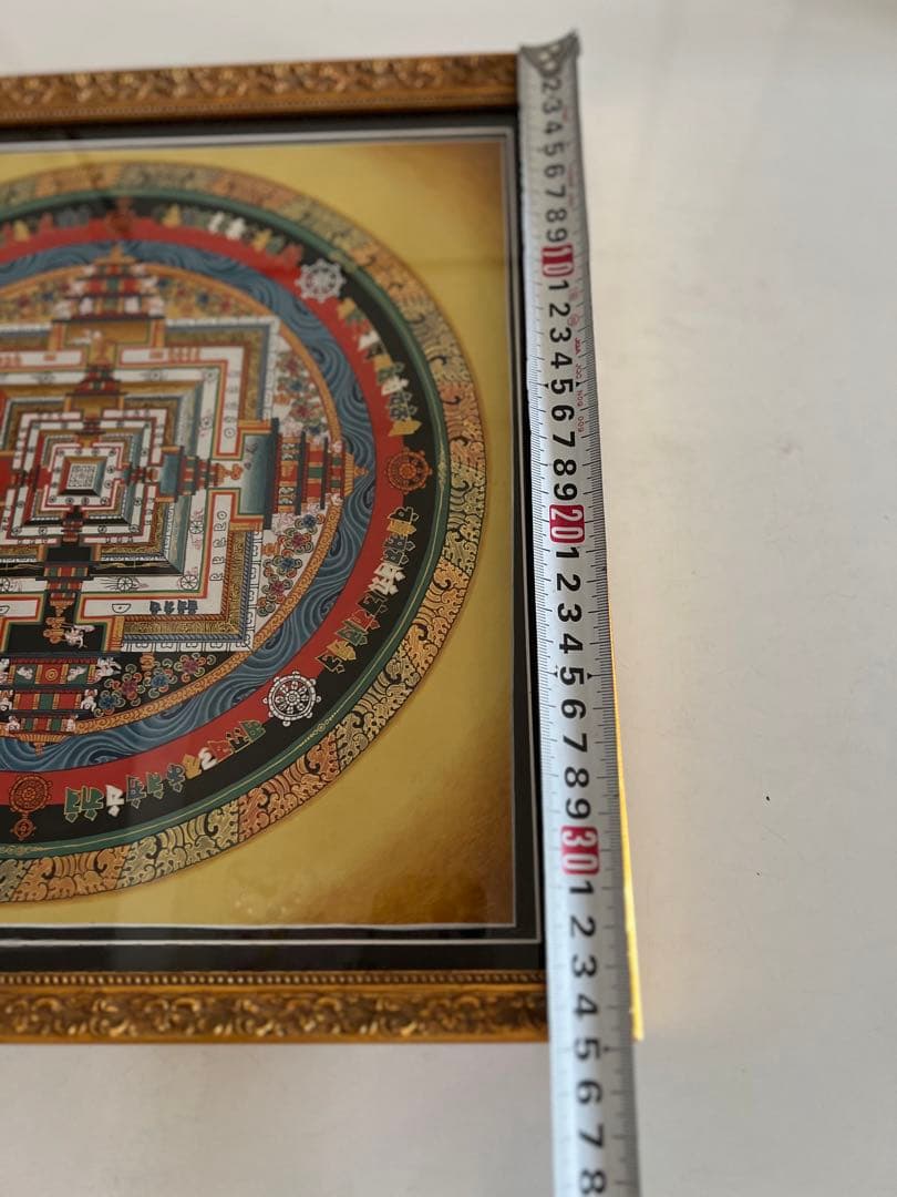 値下げしました曼荼羅アート 金色フレーム