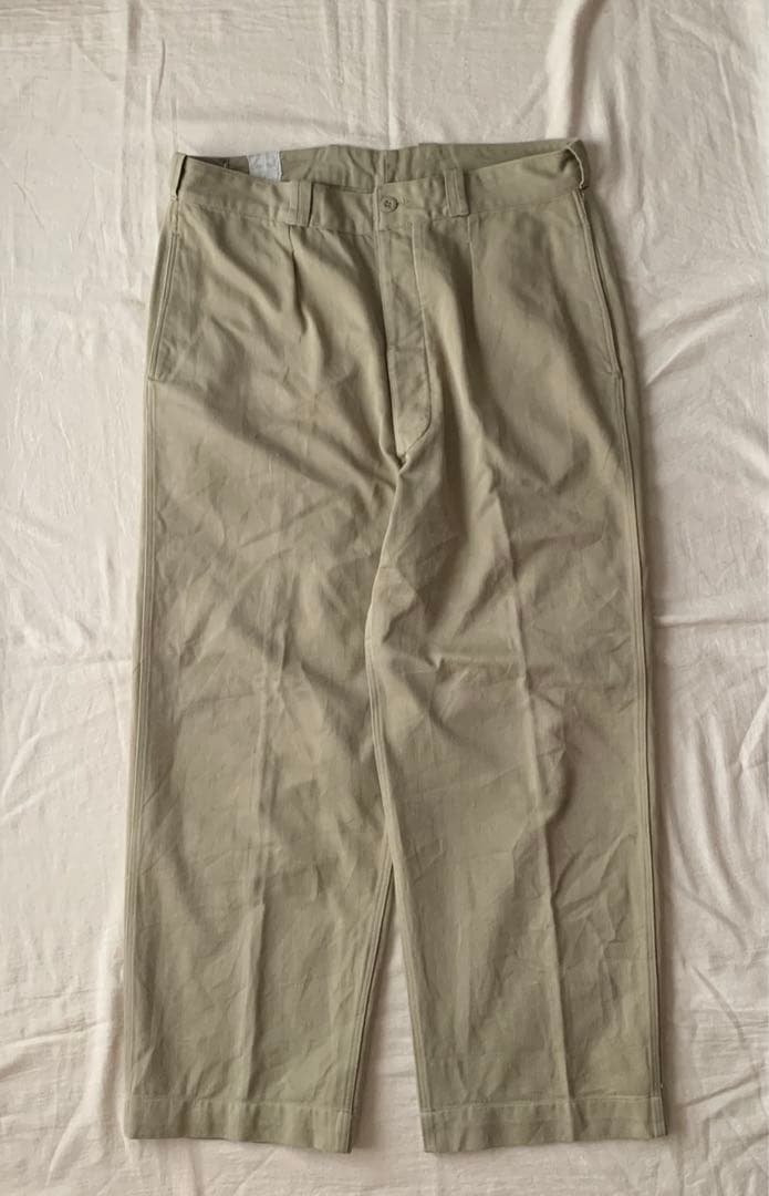 フランス軍m-52チノパンツワンタック軍パン25サイズ