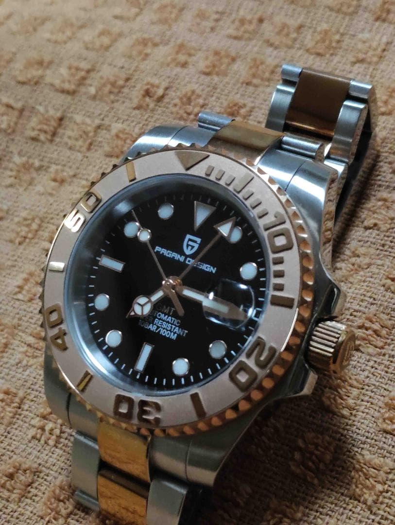 PAGANI　DESIGN 自動巻 PD-1662 GMT　RoseGold美品
